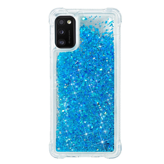 Galaxy A41 Glitzer-Hülle – Stoßfest & mit Treibsand