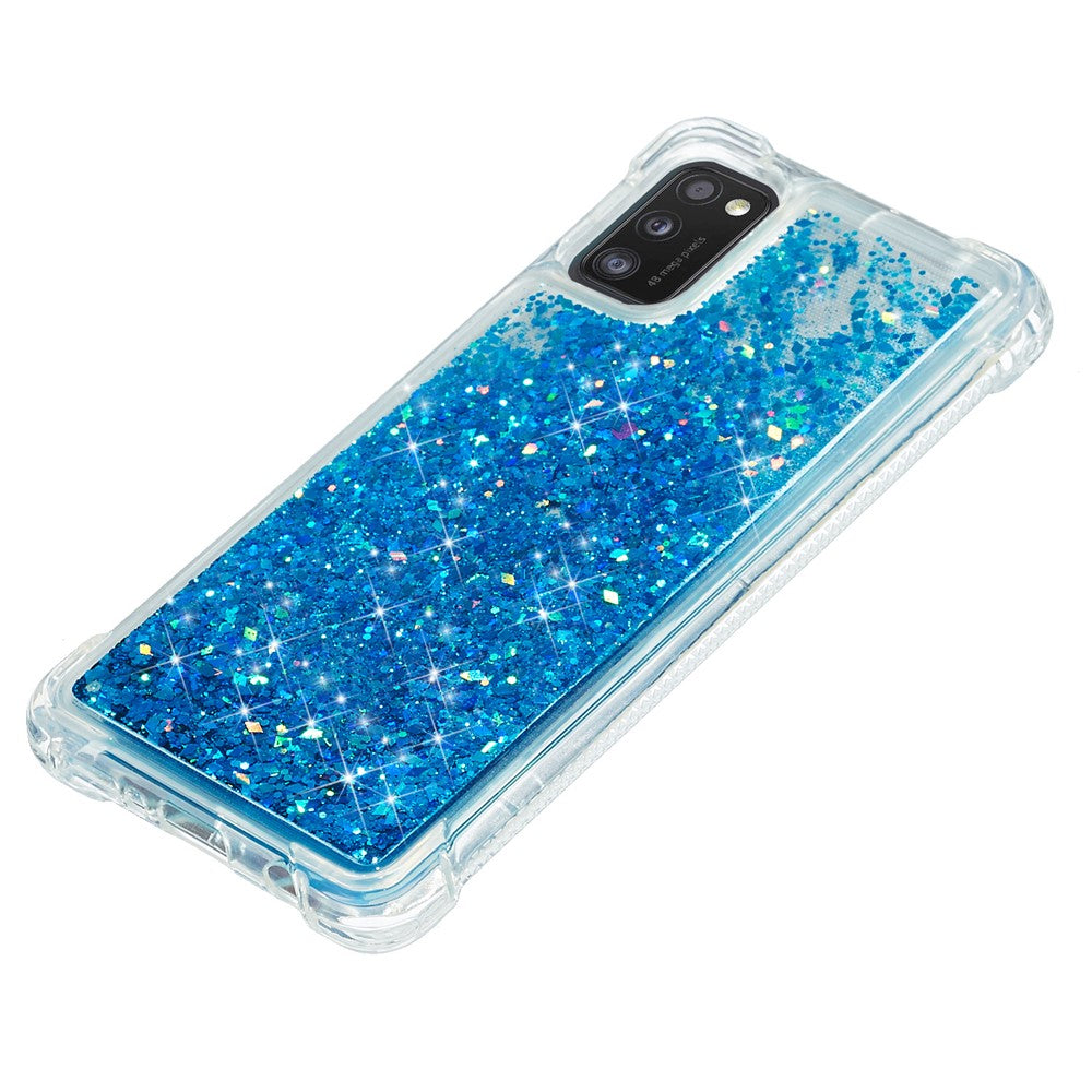 Galaxy A41 Glitzer-Hülle – Stoßfest & mit Treibsand