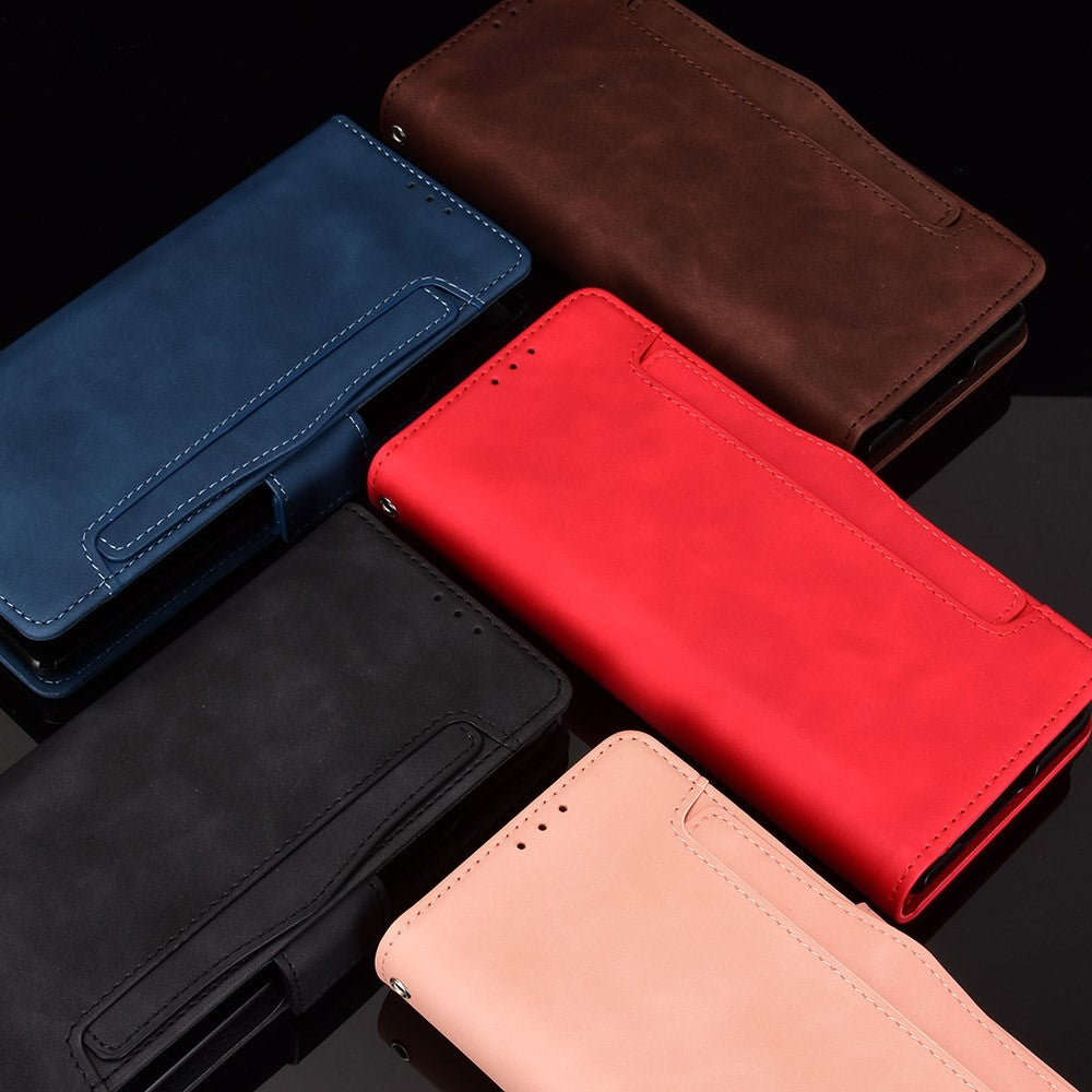 Galaxy Z Fold2 5G Multi-Slot Lederhülle – Mit Ständerfunktion und Brieftaschenfunktion