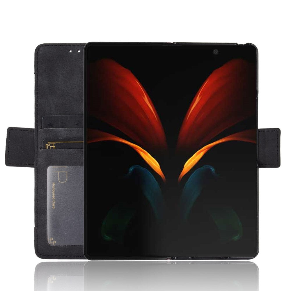 Galaxy Z Fold2 5G Multi-Slot Lederhülle – Mit Ständerfunktion und Brieftaschenfunktion