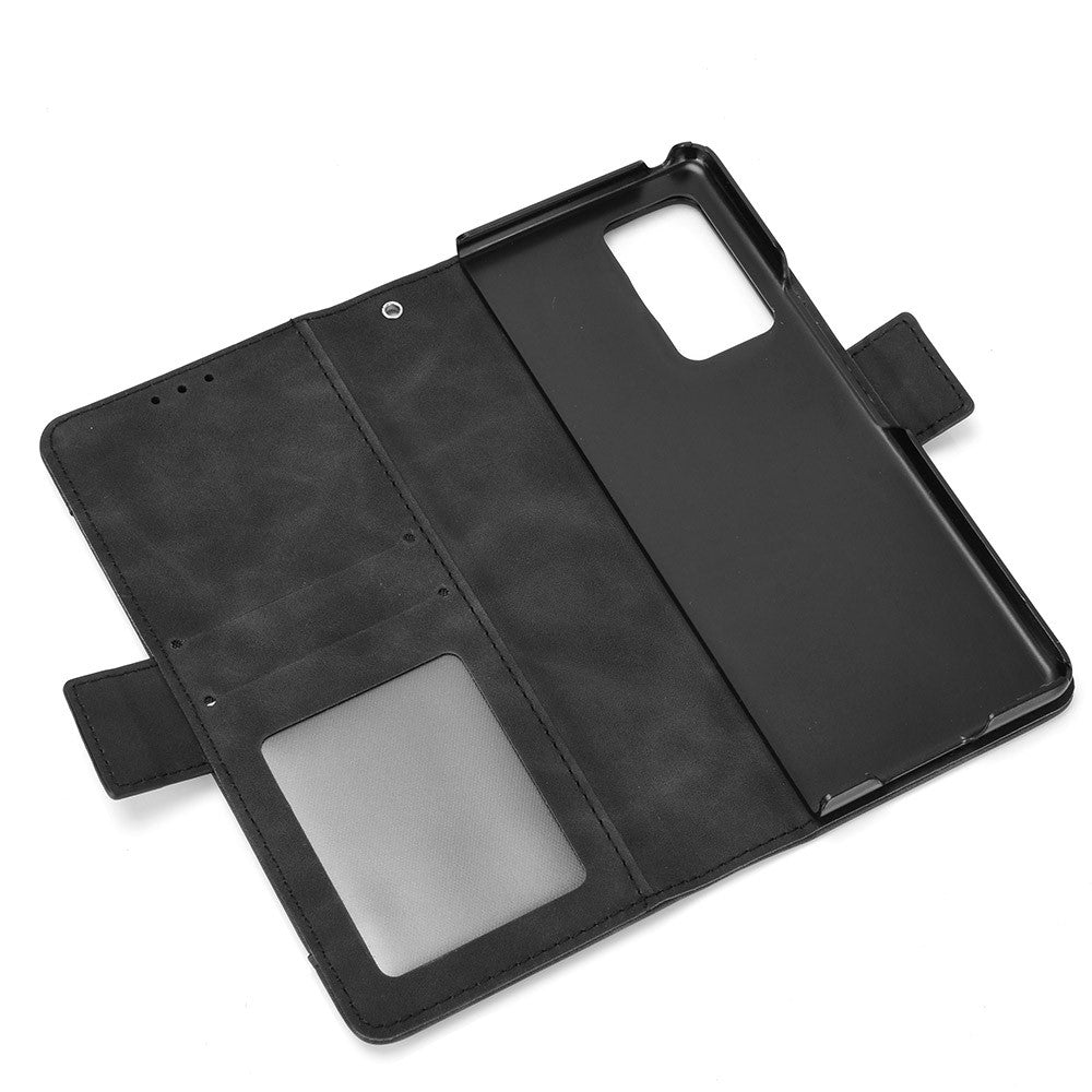 Galaxy Z Fold2 5G Multi-Slot Lederhülle – Mit Ständerfunktion und Brieftaschenfunktion