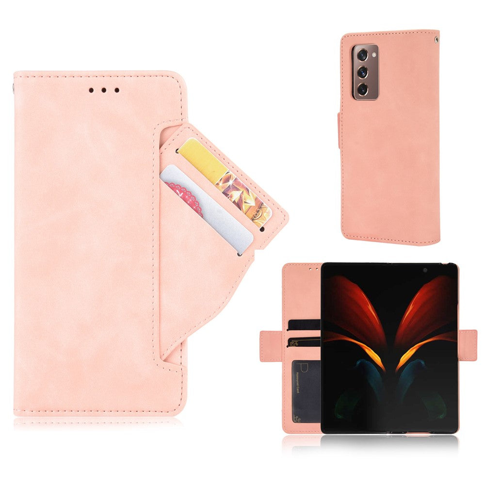 Galaxy Z Fold2 5G Multi-Slot Lederhülle – Mit Ständerfunktion und Brieftaschenfunktion