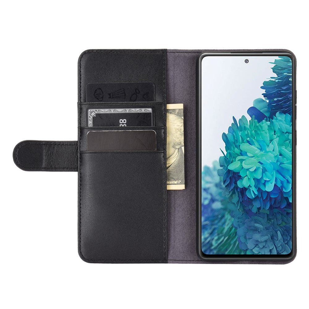 Galaxy S20 FE 4G/5G / S20 Lite Echtleder Hülle mit Kartenfach