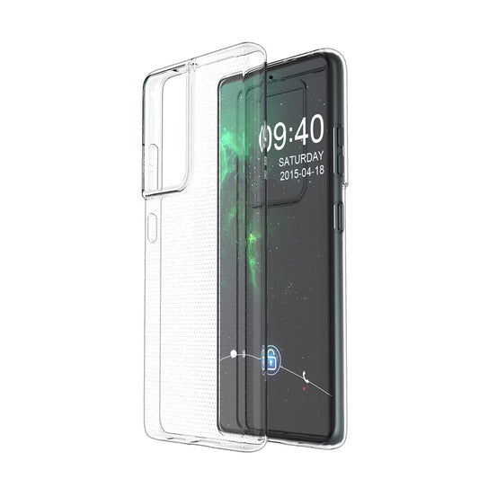 Galaxy S21 Ultra Transparente Hülle – Kratzfest, weich & stoßfest