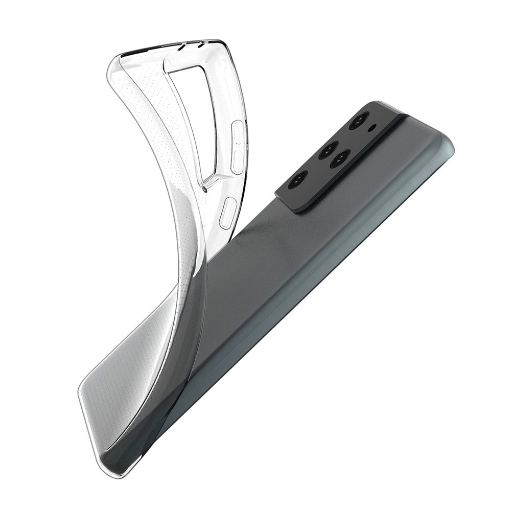 Galaxy S21 Ultra Transparente Hülle – Kratzfest, weich & stoßfest