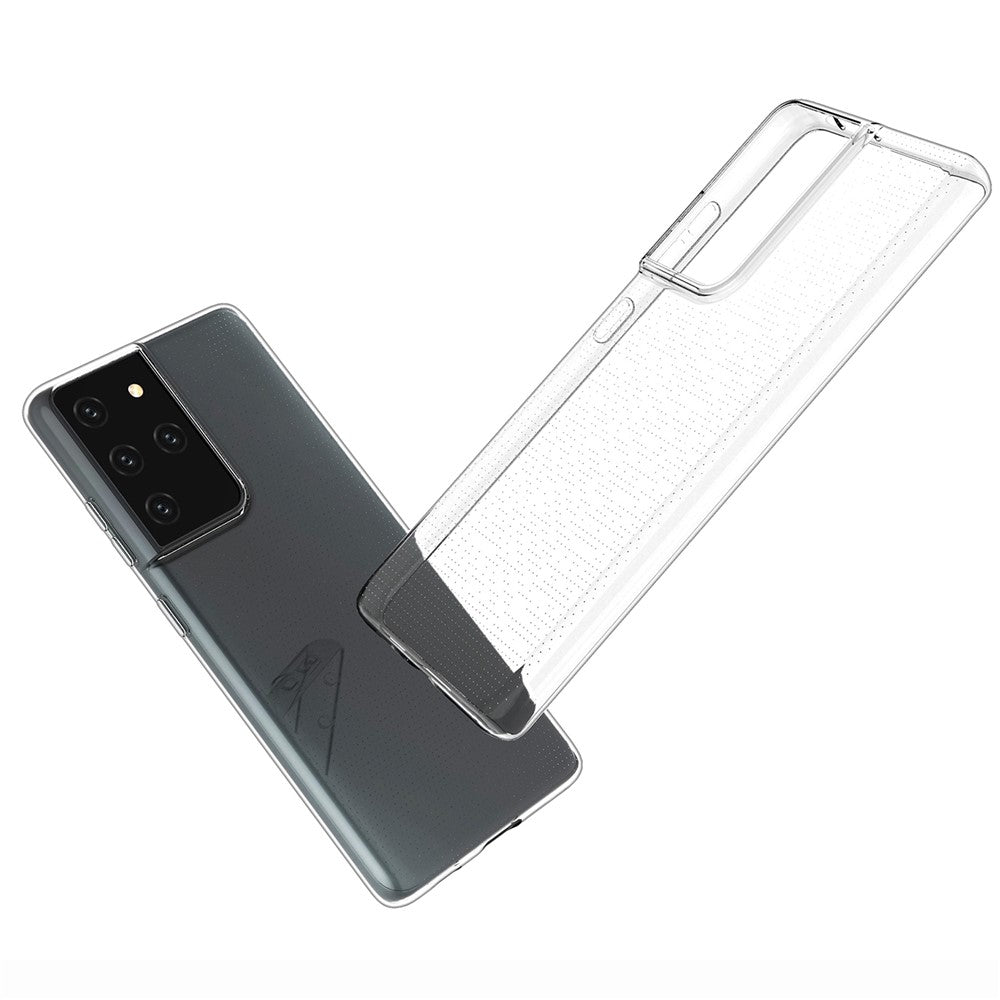 Galaxy S21 Ultra Transparente Hülle – Kratzfest, weich & stoßfest