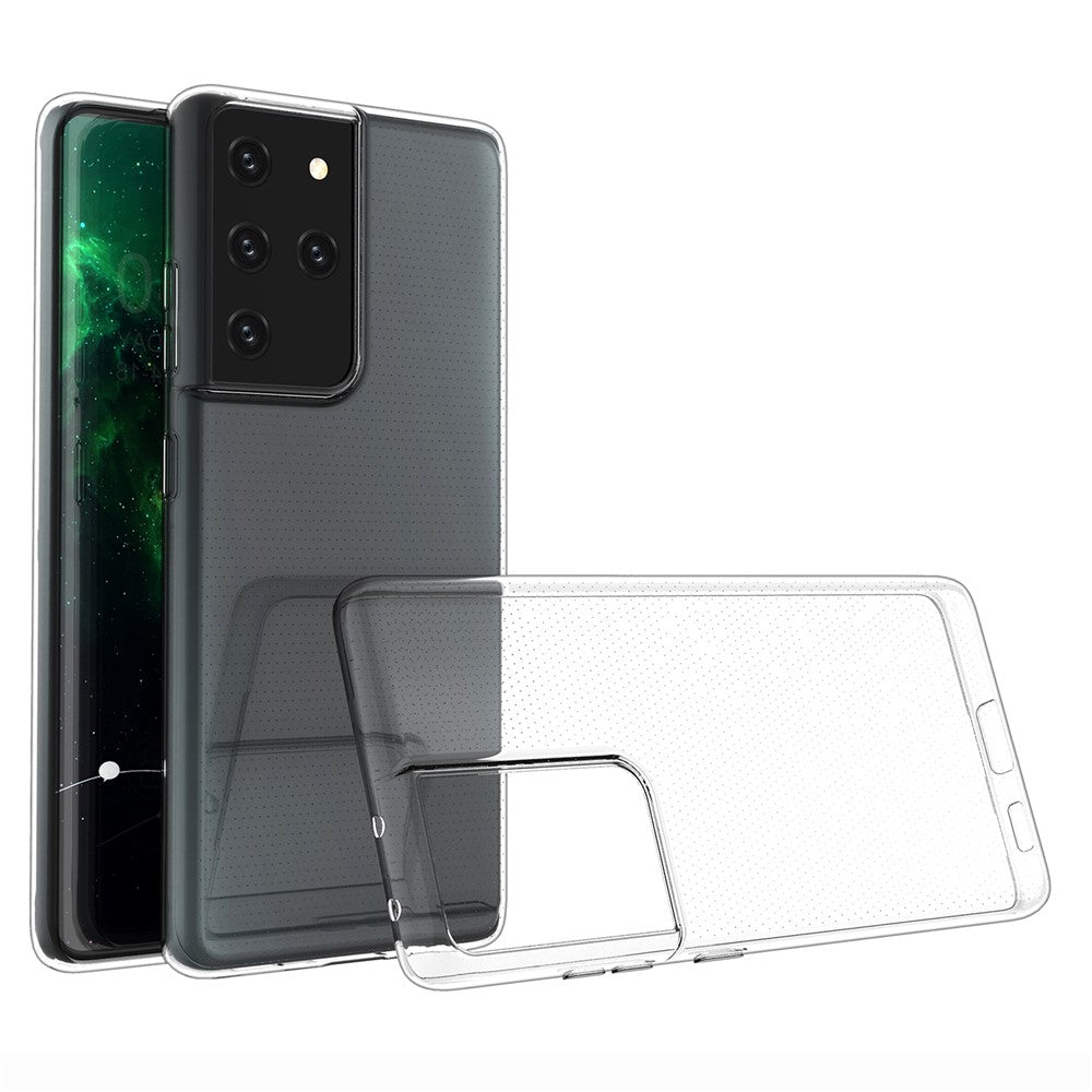 Galaxy S21 Ultra Transparente Hülle – Kratzfest, weich & stoßfest