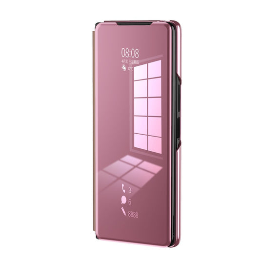 Galaxy Z Fold2 5G – Handyhülle aus Kunststoff und PU-Leder, mit Ständer