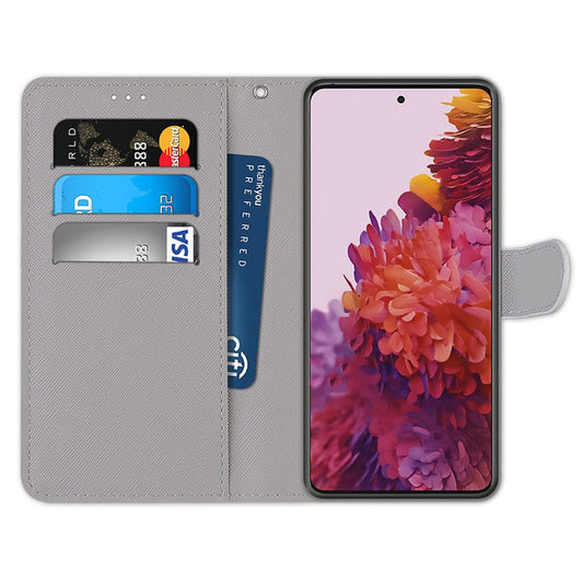 Galaxy S21 4G/5G Wallet-Hülle – Muster, Mit Kartenfächer & Ständer