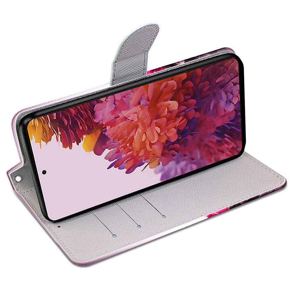 Galaxy S21 4G/5G Wallet-Hülle – Muster, Mit Kartenfächer & Ständer