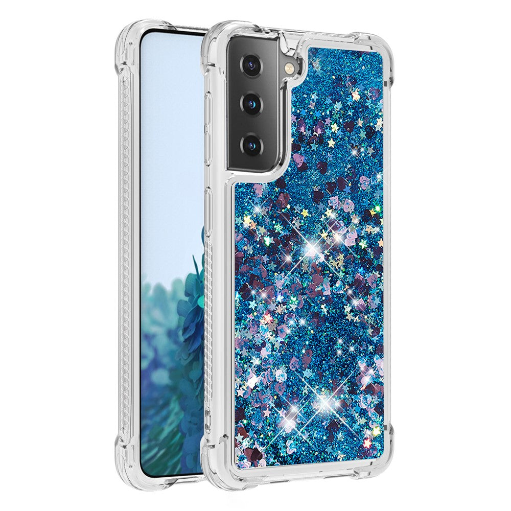 Galaxy S21 Plus 5G Glitzer-Hülle – Stoßfest & mit Treibsand