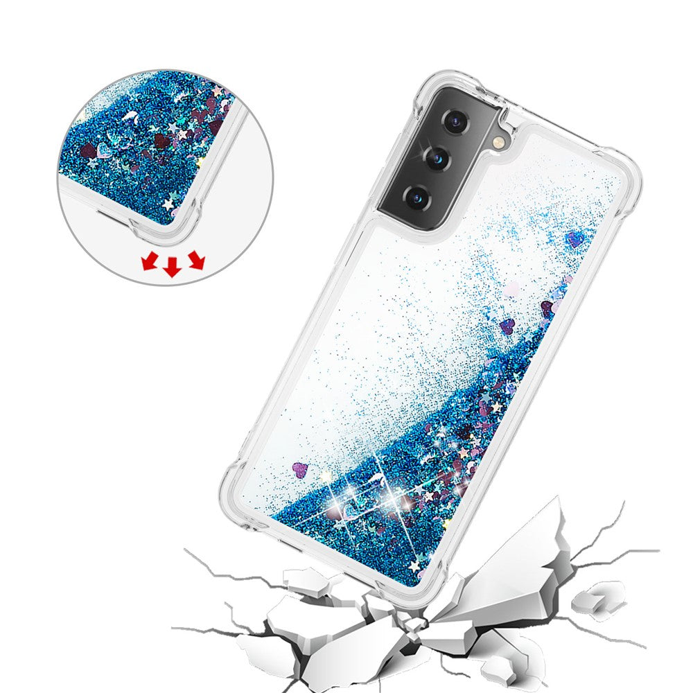Galaxy S21 Plus 5G Glitzer-Hülle – Stoßfest & mit Treibsand