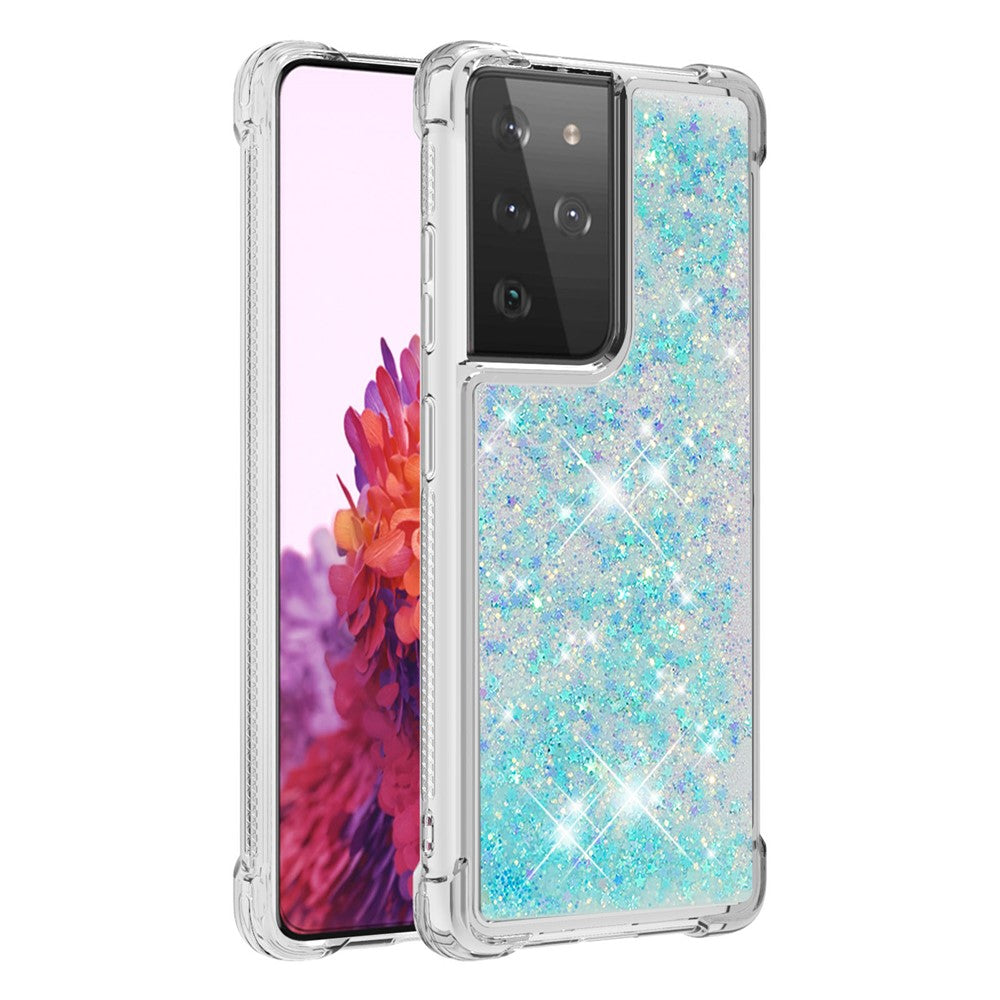 Galaxy S21 Ultra 5G Glitzer-Hülle – Stoßfest & mit Treibsand