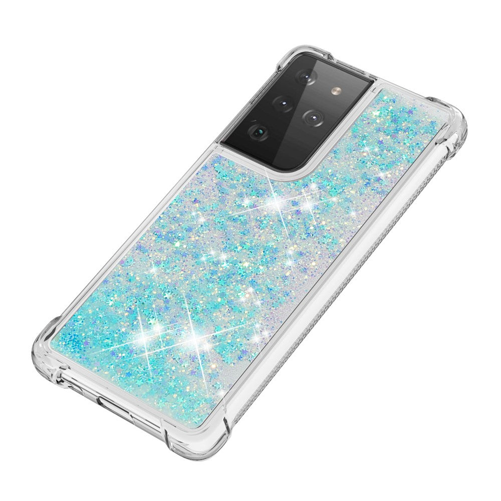 Galaxy S21 Ultra 5G Glitzer-Hülle – Stoßfest & mit Treibsand