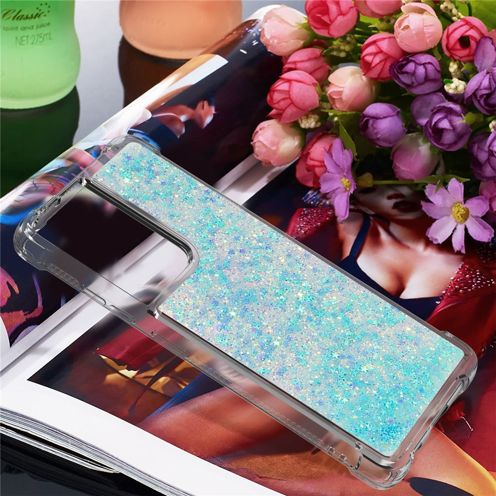 Galaxy S21 Ultra 5G Glitzer-Hülle – Stoßfest & mit Treibsand