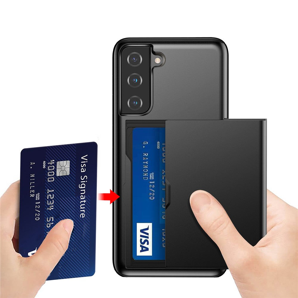 Galaxy S21 Plus 5G Schiebekartensteckplatz-Hülle – Mit Kratzfestem Design