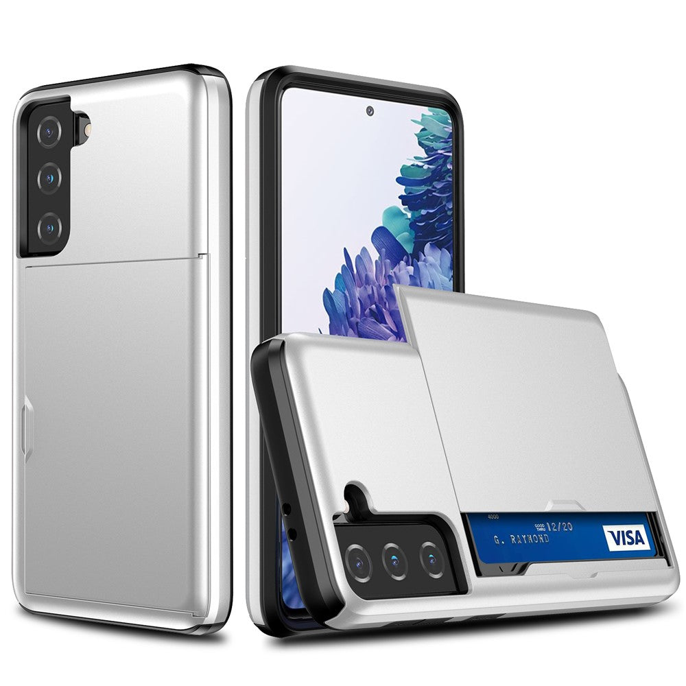 Galaxy S21 Plus 5G Schiebekartensteckplatz-Hülle – Mit Kratzfestem Design
