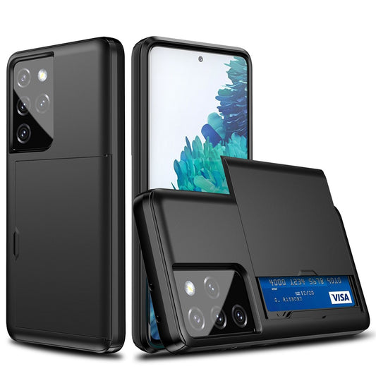 Galaxy S21 Ultra 5G Schiebekartensteckplatz-Hülle – Mit Kratzfestem Design