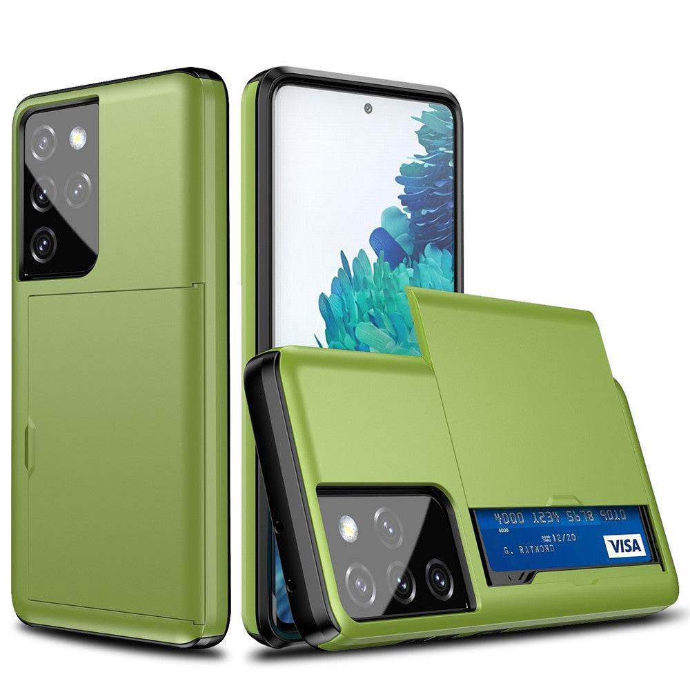Galaxy S21 Ultra 5G Schiebekartensteckplatz-Hülle – Mit Kratzfestem Design