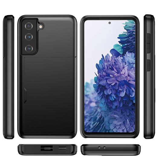 Galaxy S21 4G/5G Schiebekartensteckplatz-Hülle – Mit Kratzfestem Design