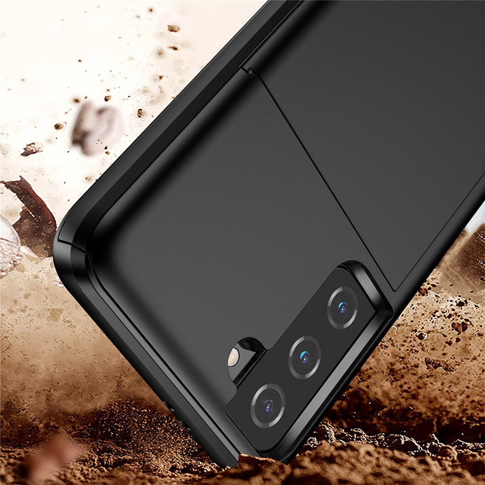 Galaxy S21 4G/5G Schiebekartensteckplatz-Hülle – Mit Kratzfestem Design