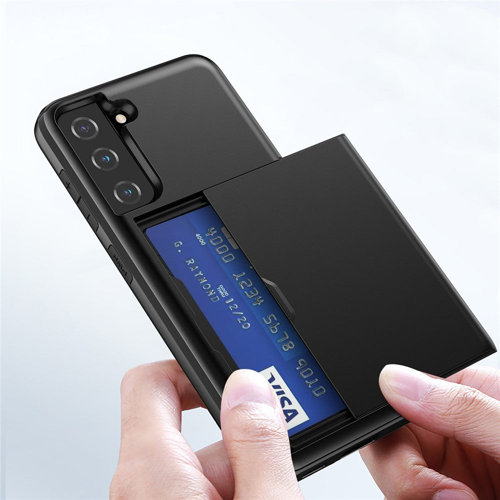 Galaxy S21 4G/5G Schiebekartensteckplatz-Hülle – Mit Kratzfestem Design