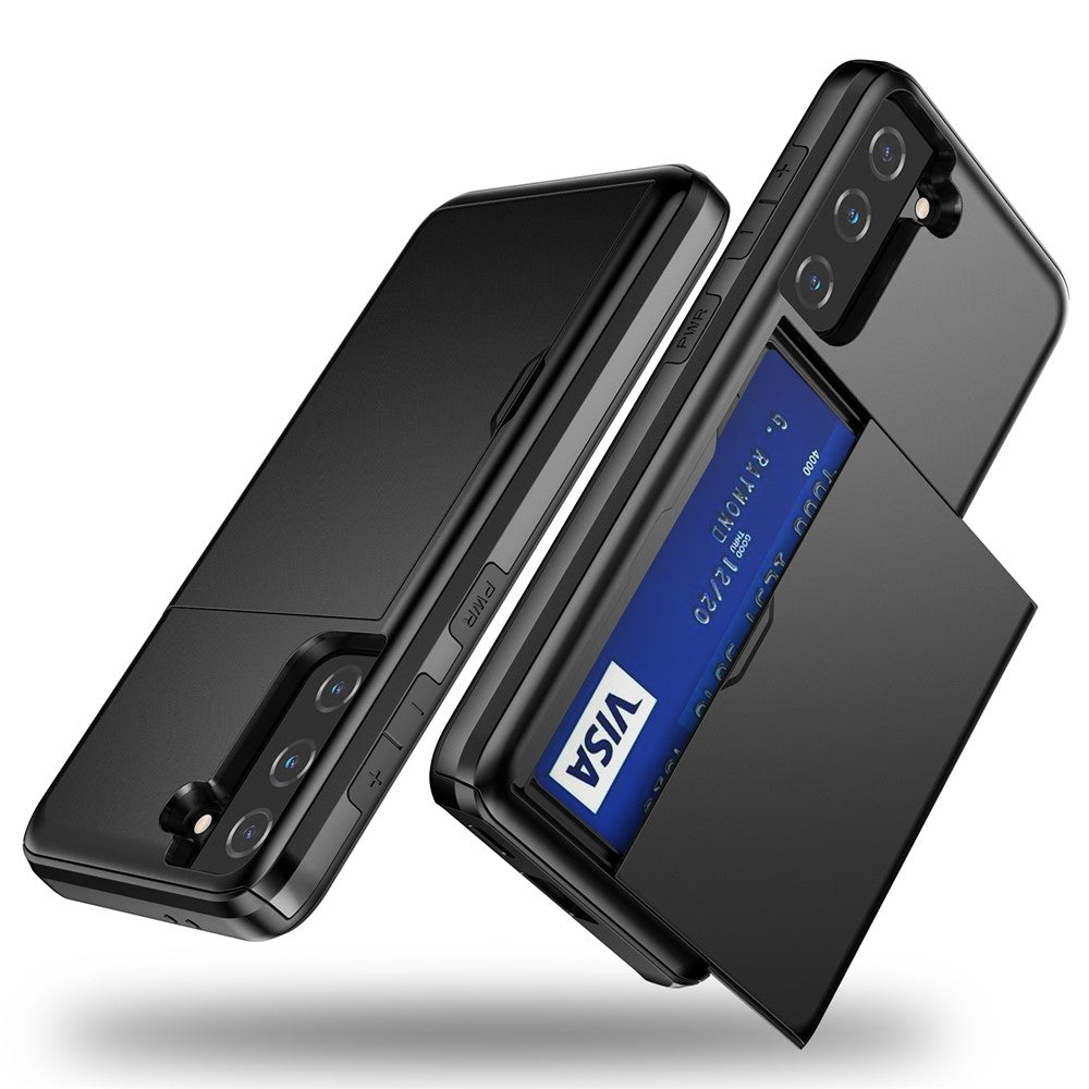 Galaxy S21 4G/5G Schiebekartensteckplatz-Hülle – Mit Kratzfestem Design
