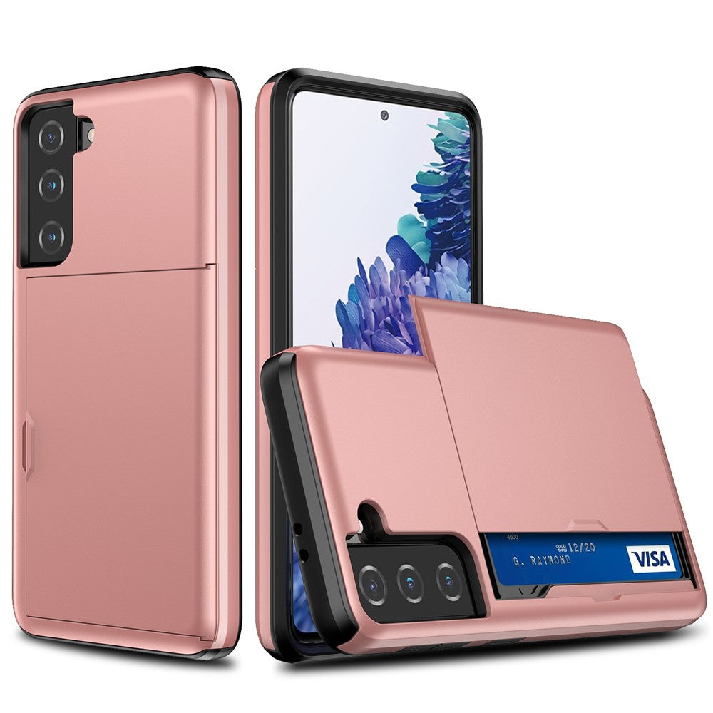 Galaxy S21 4G/5G Schiebekartensteckplatz-Hülle – Mit Kratzfestem Design