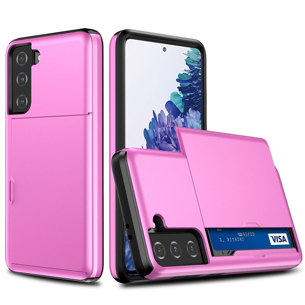 Galaxy S21 4G/5G Schiebekartensteckplatz-Hülle – Mit Kratzfestem Design