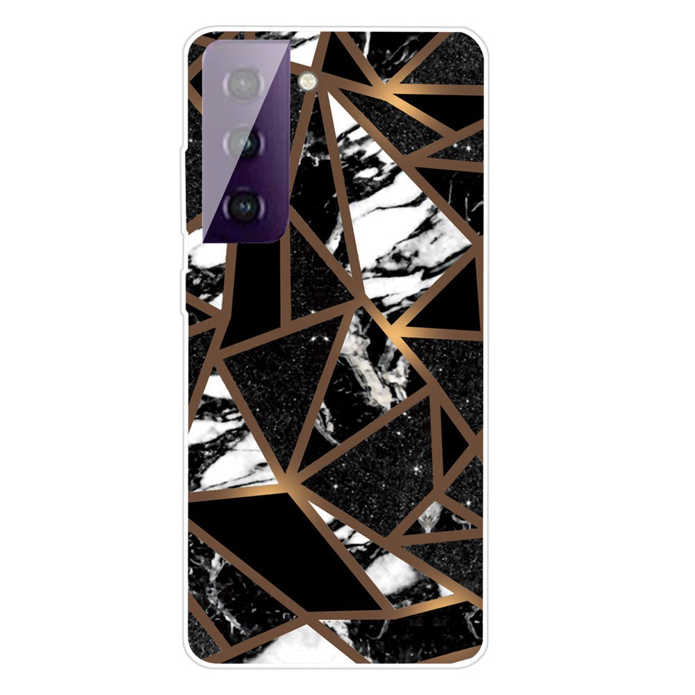Galaxy S21 4G/5G Stoßfeste Hülle – Mit Marmormuster