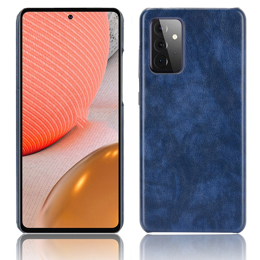 Galaxy A72 5G/4G Schutzhülle – mit Litchi-Leder-Beschichtung