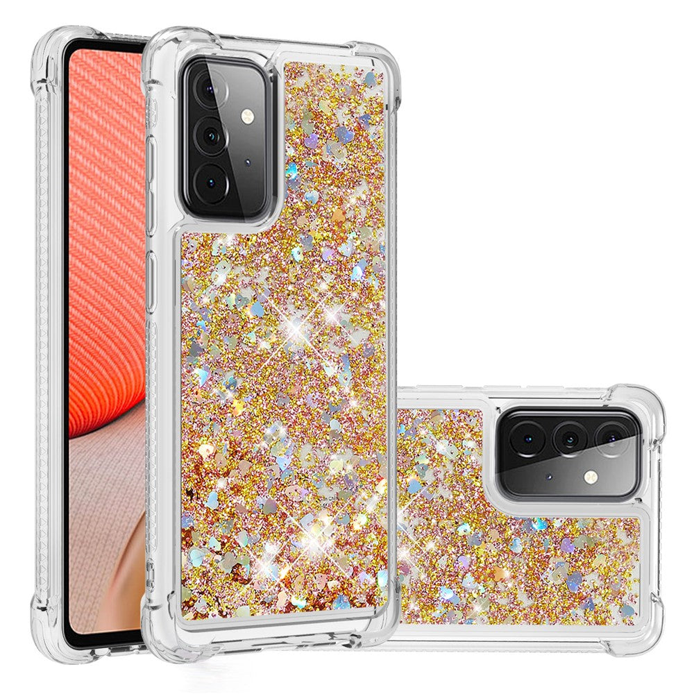 Galaxy A72 5G Glitzer-Hülle – Stoßfest & mit Treibsand