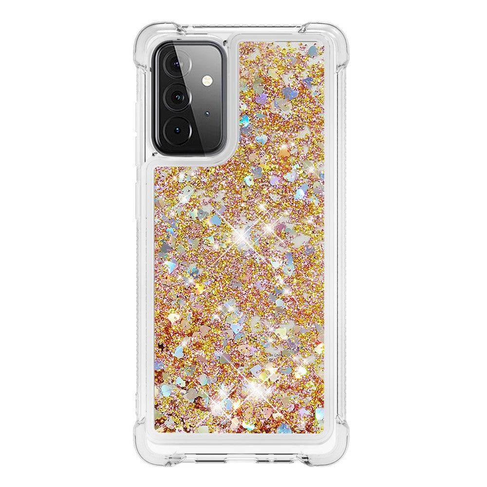 Galaxy A72 5G Glitzer-Hülle – Stoßfest & mit Treibsand