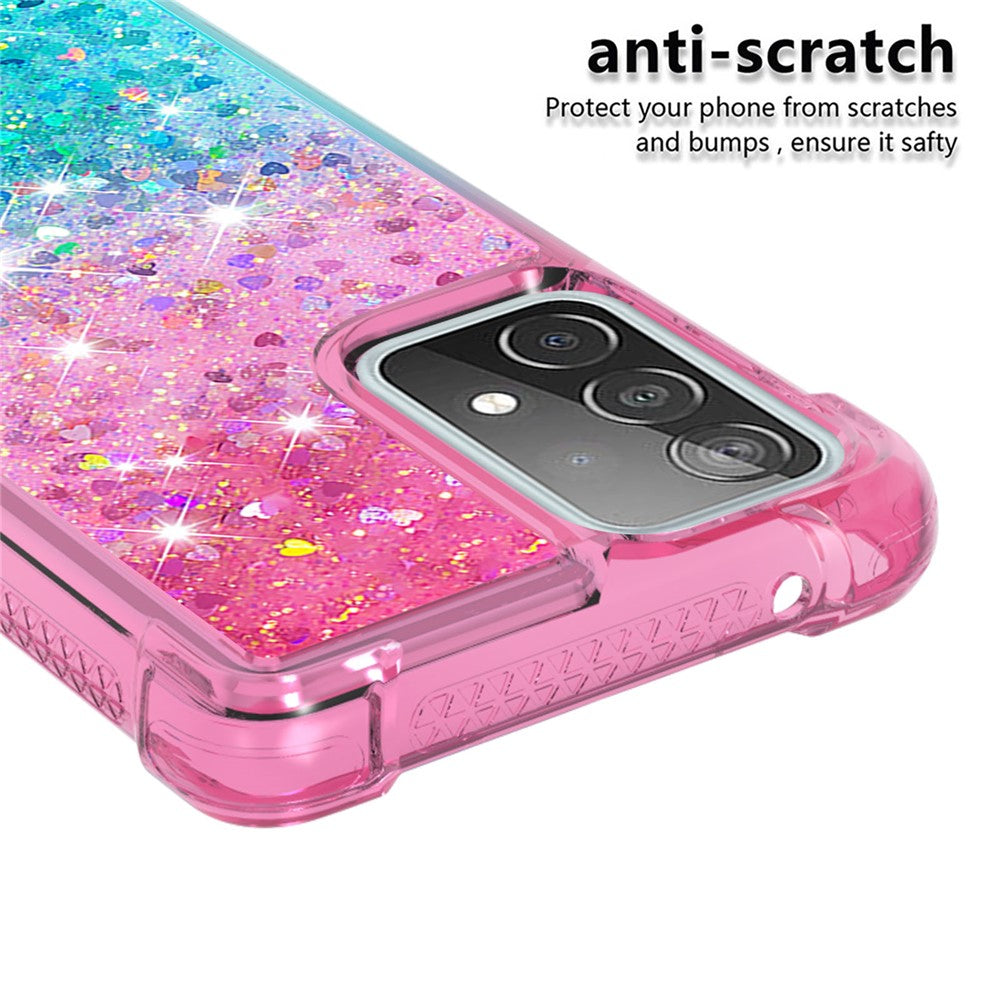 Galaxy A52 4G/5G / A52s 5G Glitter-Hülle – Farbverlauf mit funkelndem Puder
