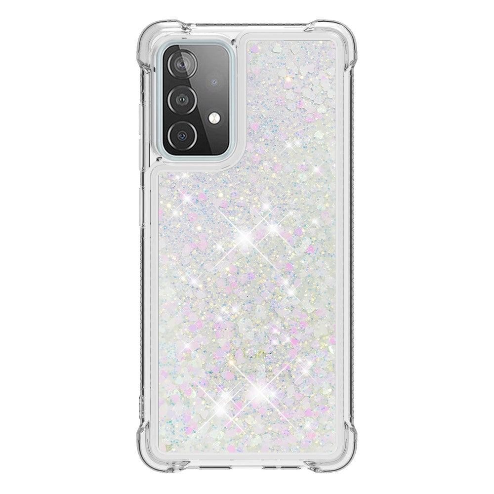 Galaxy A52 4G/5G / A52s 5G Glitzer-Hülle – Stoßfest & mit Treibsand