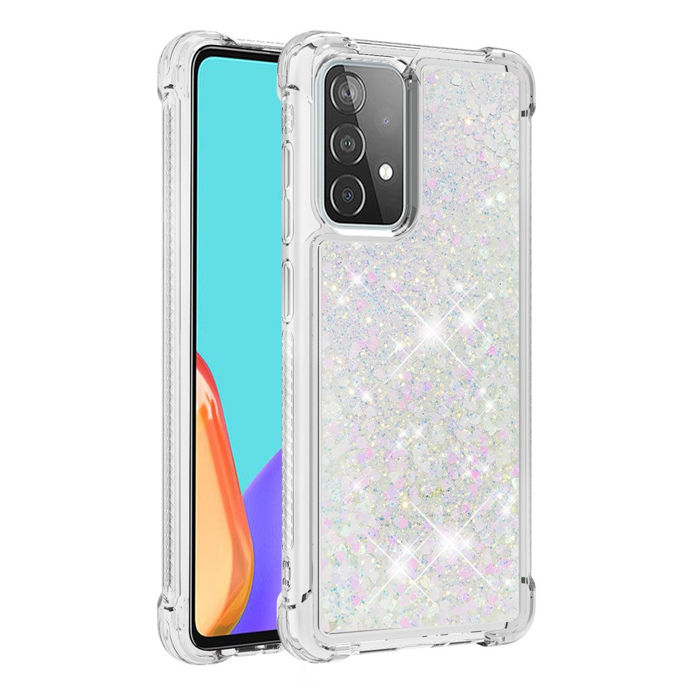 Galaxy A52 4G/5G / A52s 5G Glitzer-Hülle – Stoßfest & mit Treibsand