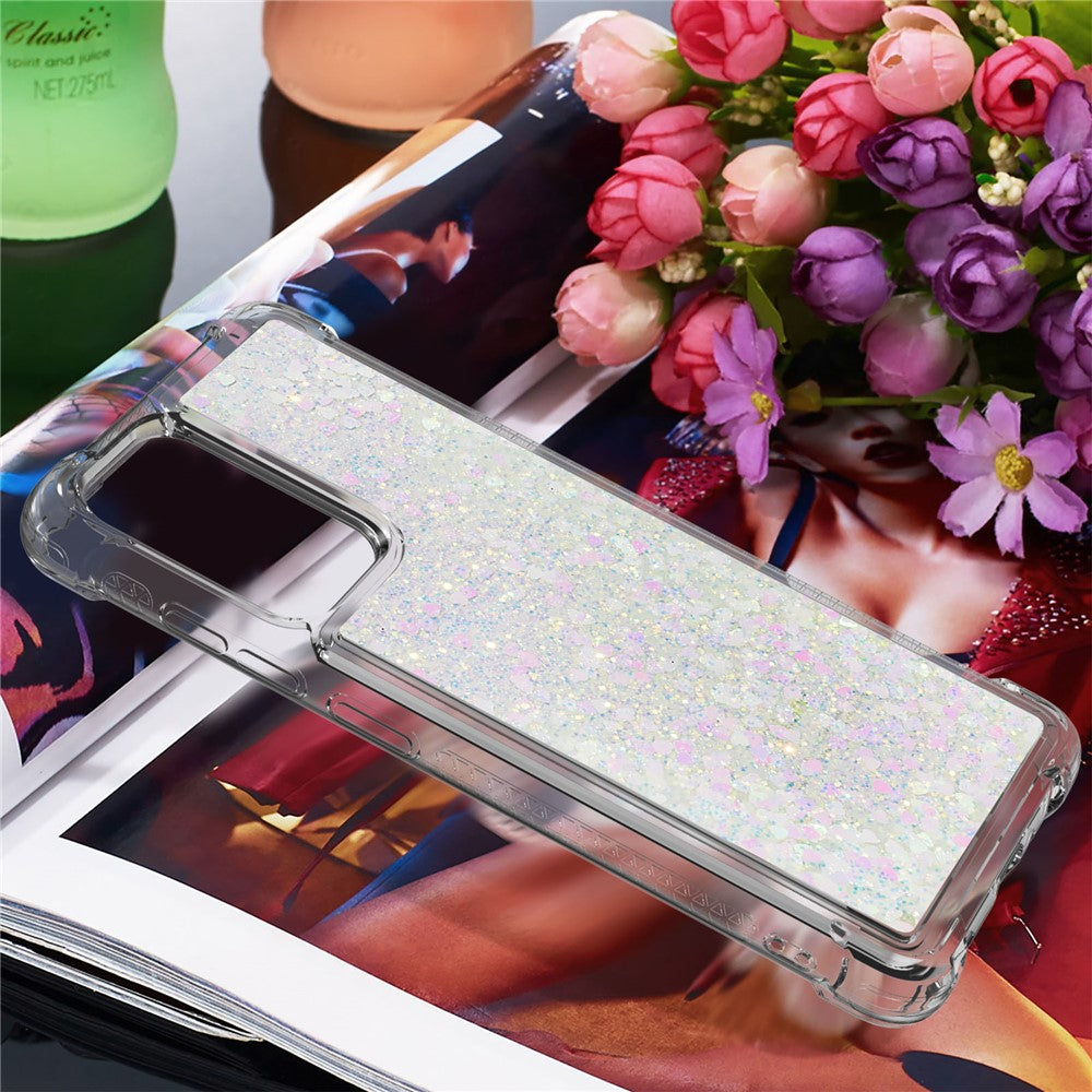 Galaxy A52 4G/5G / A52s 5G Glitzer-Hülle – Stoßfest & mit Treibsand