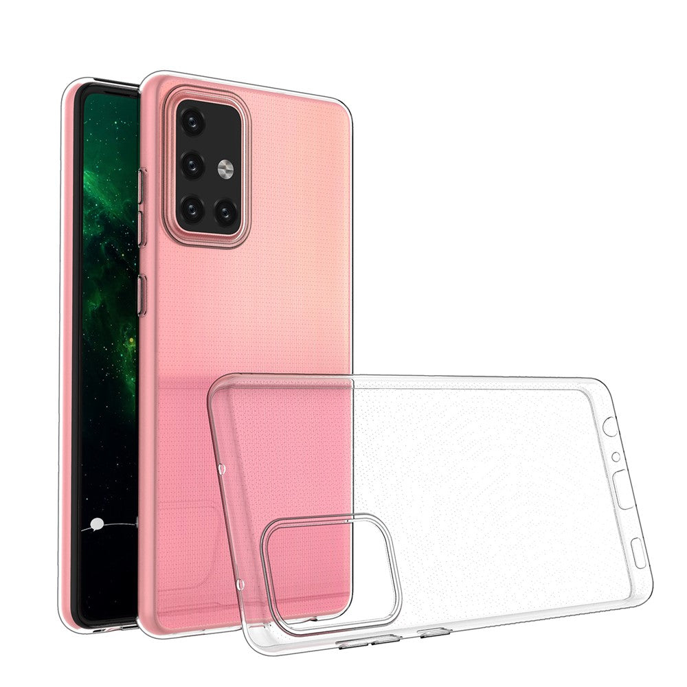 Galaxy A72 4G/5G Transparente Hülle – Kratzfest, weich & stoßfest