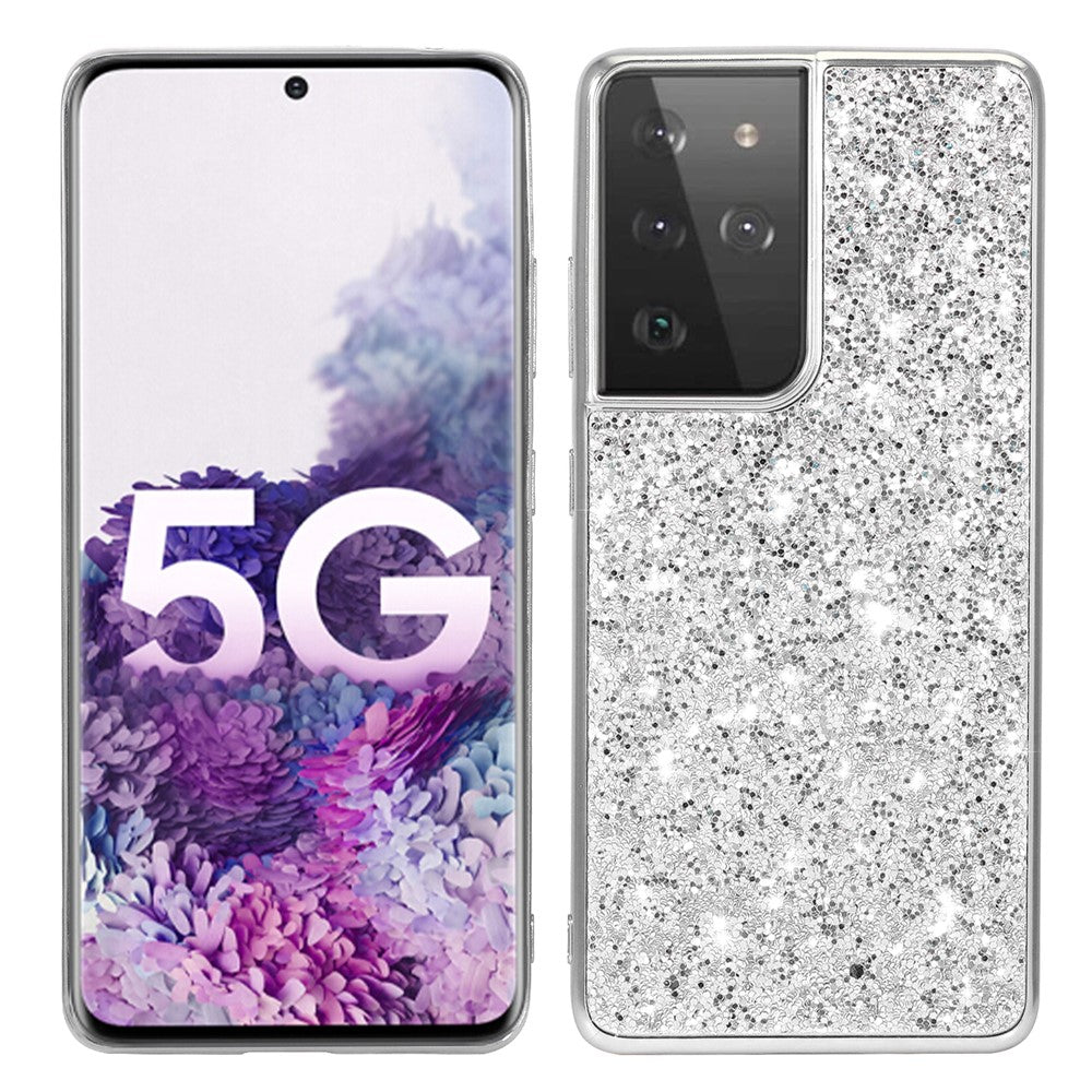 Galaxy S21 Ultra 5G Schutzhülle – Funkelnde Glitzer-Rückseite