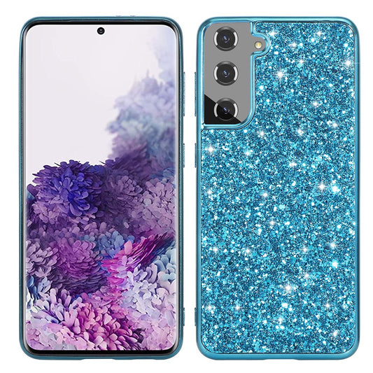 Galaxy S21 4G/5G Schutzhülle – Funkelnde Glitzer-Rückseite