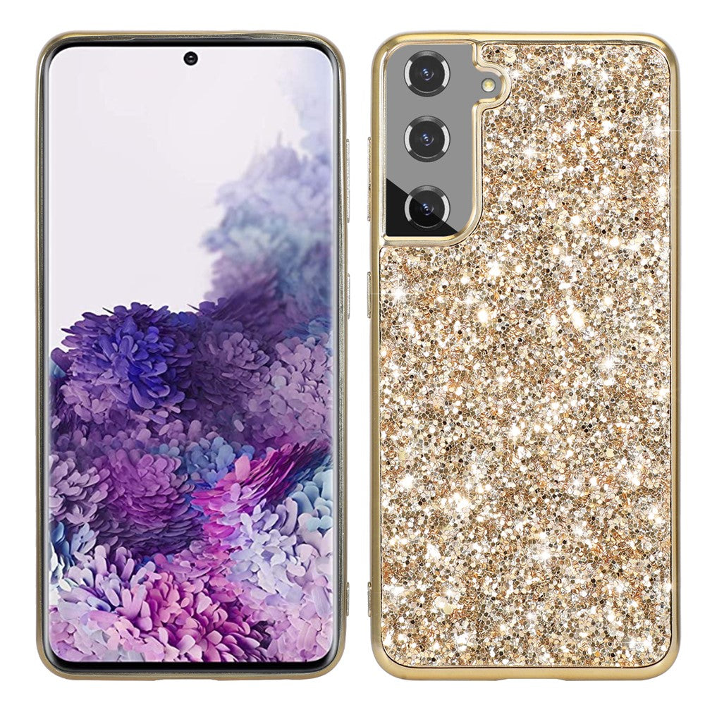 Galaxy S21 4G/5G Schutzhülle – Funkelnde Glitzer-Rückseite