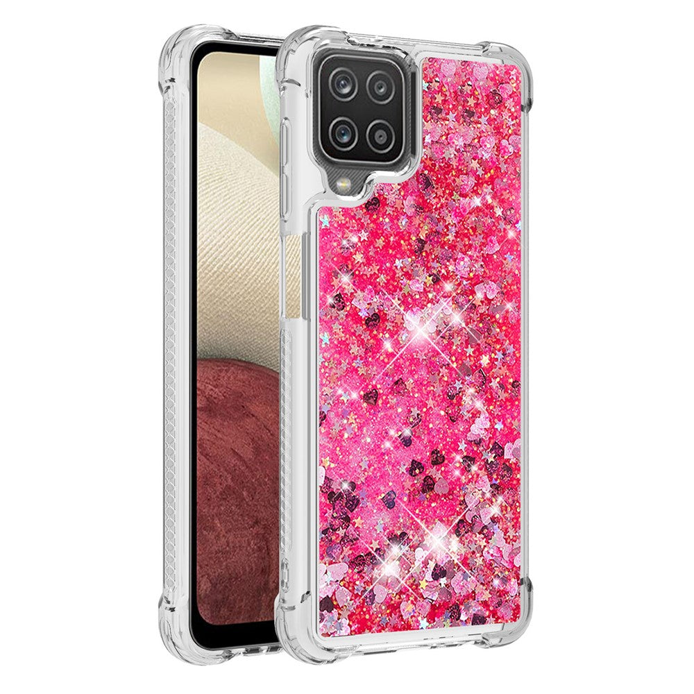 Galaxy A12 / M12 Glitzer-Hülle – Stoßfest & mit Treibsand