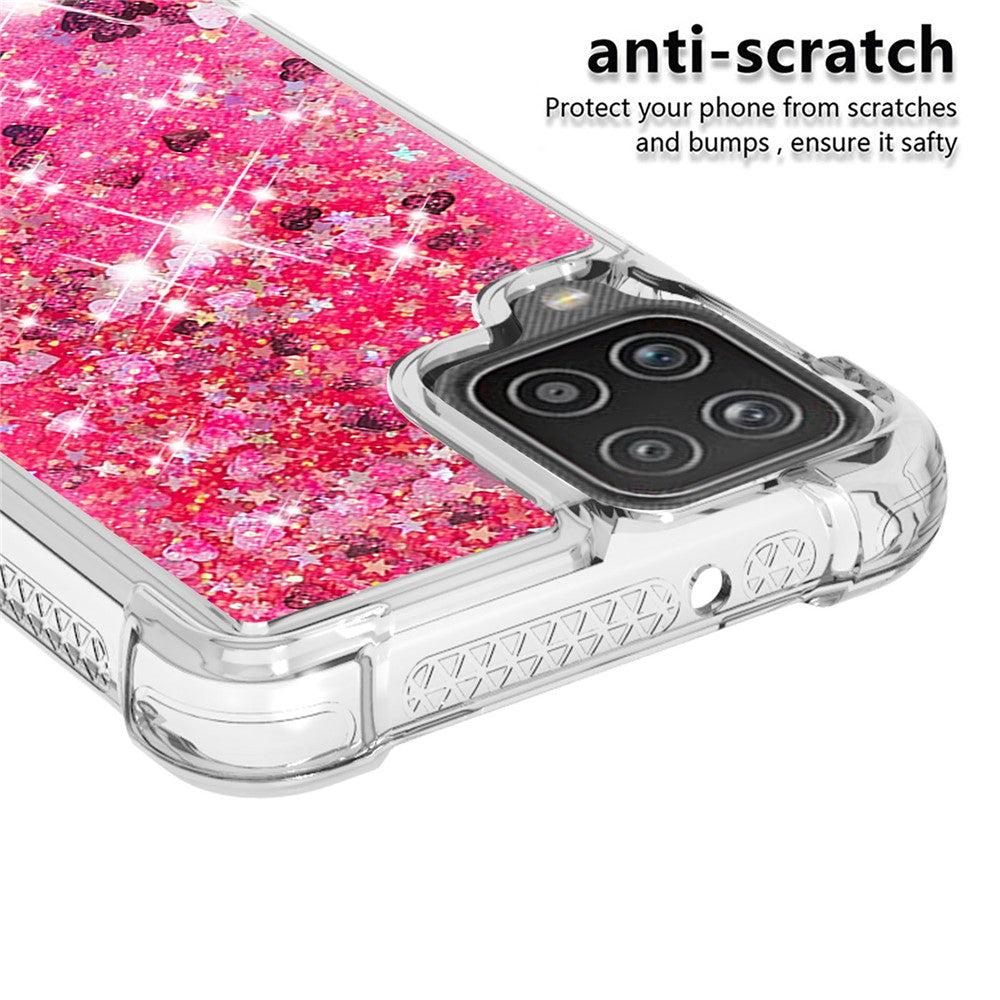 Galaxy A12 / M12 Glitzer-Hülle – Stoßfest & mit Treibsand