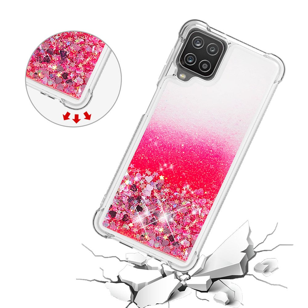 Galaxy A12 / M12 Glitzer-Hülle – Stoßfest & mit Treibsand
