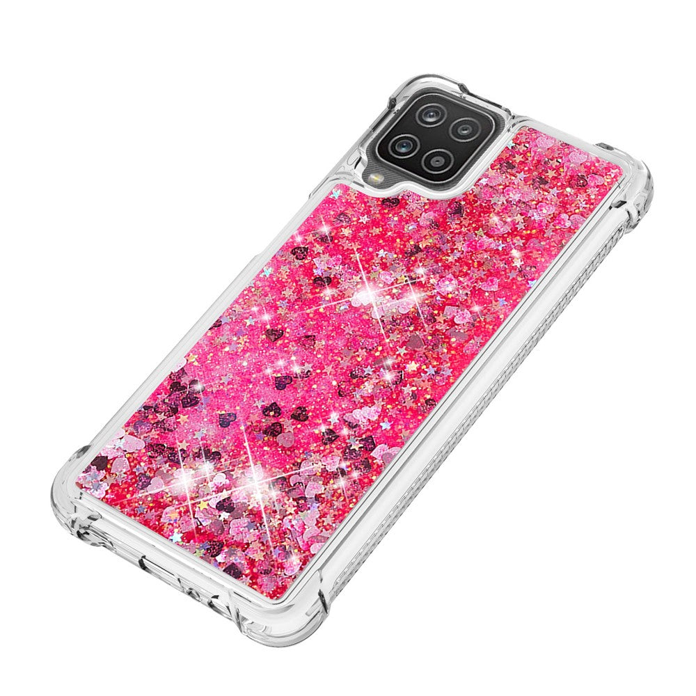 Galaxy A12 / M12 Glitzer-Hülle – Stoßfest & mit Treibsand