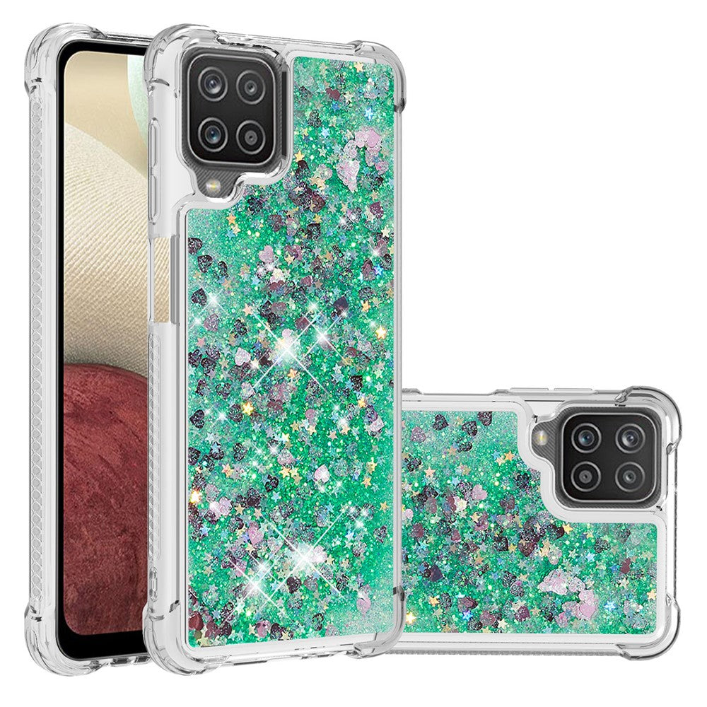 Galaxy A12 / M12 Glitzer-Hülle – Stoßfest & mit Treibsand