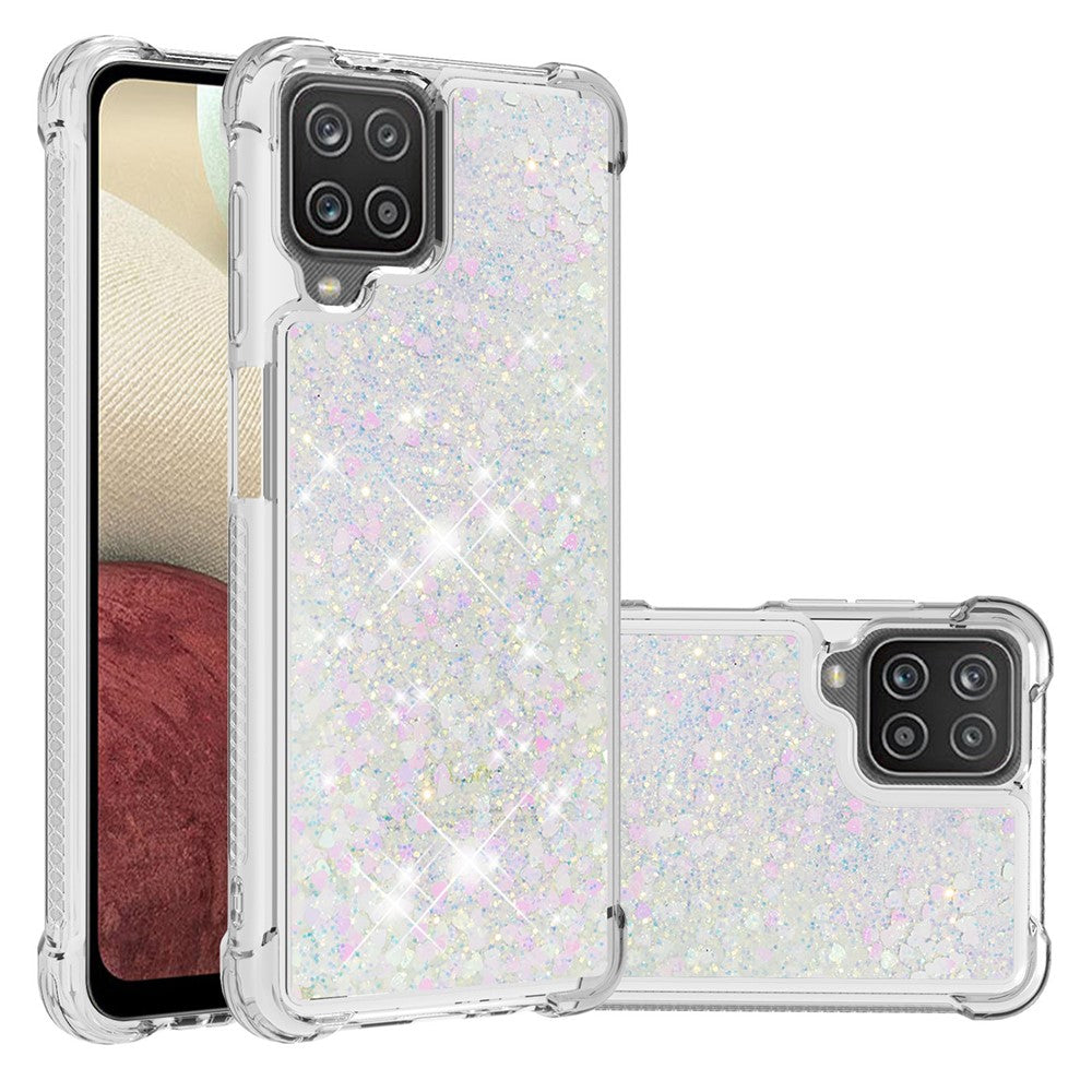 Galaxy A12 / M12 Glitzer-Hülle – Stoßfest & mit Treibsand