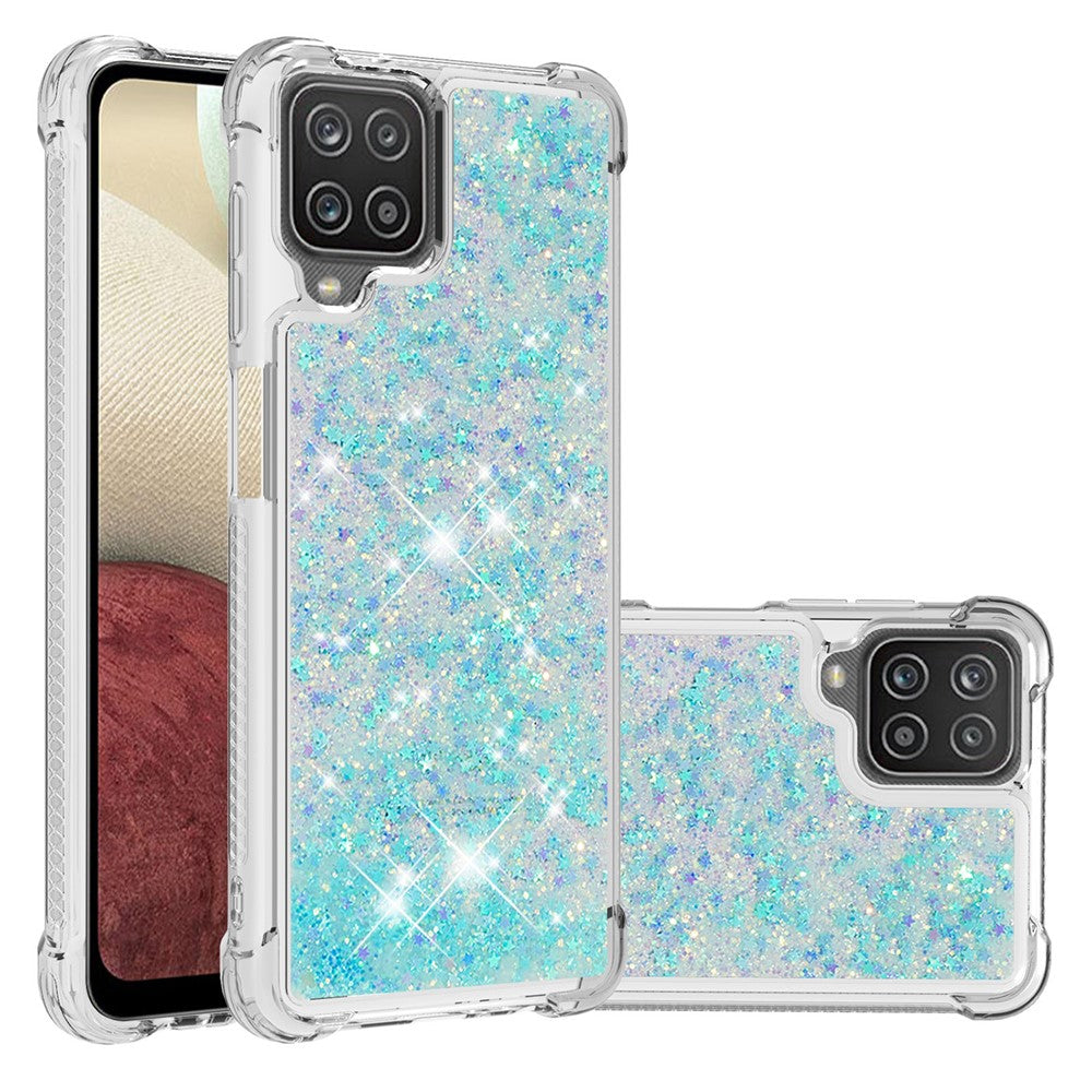Galaxy A12 / M12 Glitzer-Hülle – Stoßfest & mit Treibsand