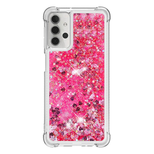 Galaxy A32 5G / M32 5G Glitzer-Hülle – Stoßfest & mit Treibsand