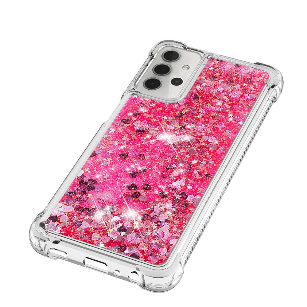 Galaxy A32 5G / M32 5G Glitzer-Hülle – Stoßfest & mit Treibsand